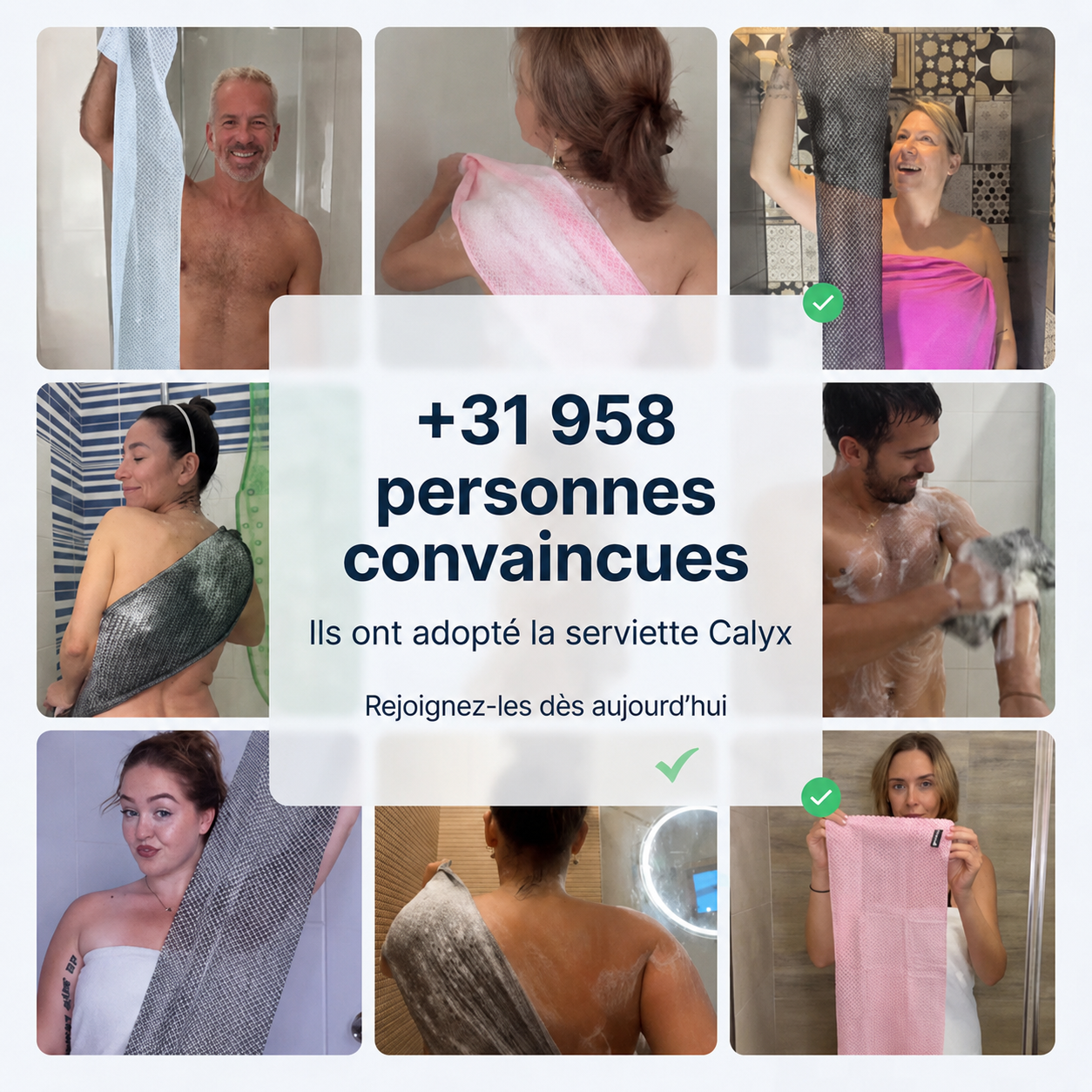 Calyx™ Serviette de douche exfoliante
