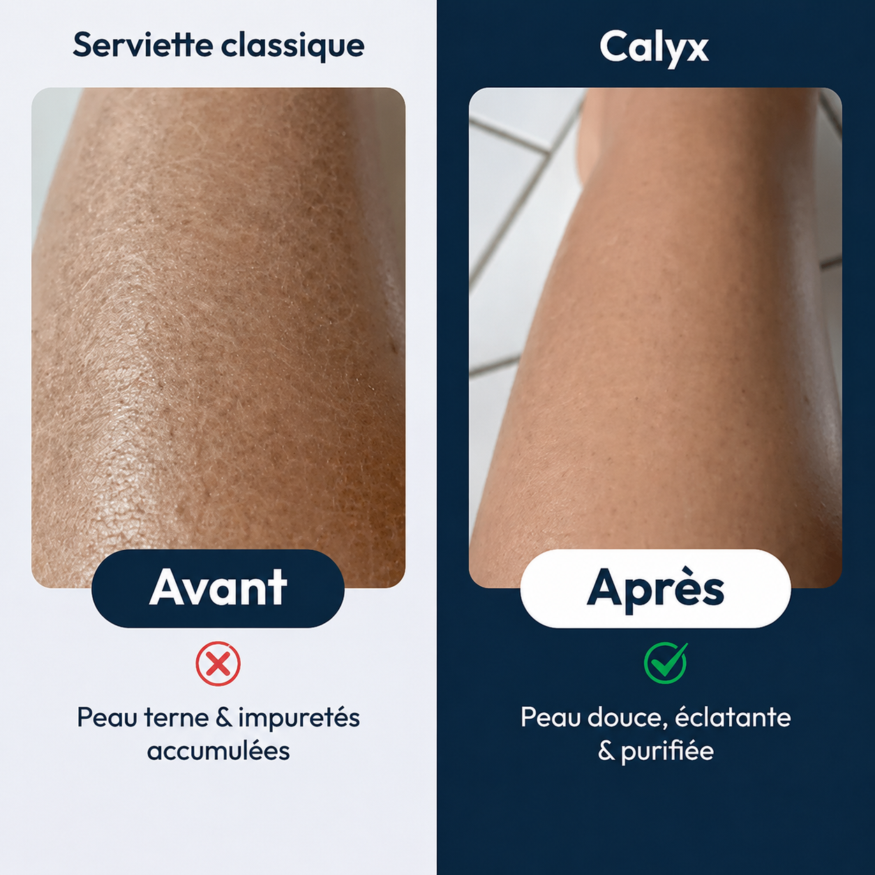 Calyx™ Serviette de douche exfoliante